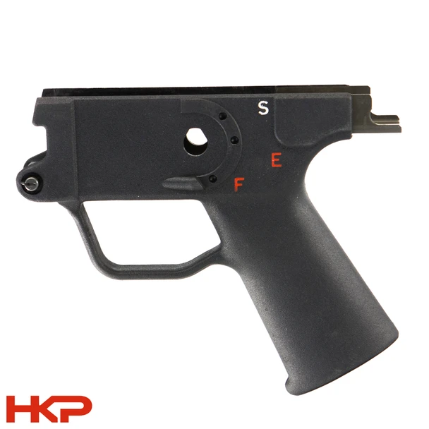 HK Parts HK MP5, SP5 Trigger Housing – Universal SEF – Clipped and Pinned – Used. HKP-21346 HK Parts HK MP5, SP5 Trigger Housing – Universal SEF – Clipped and Pinned – Used. HKP-21346