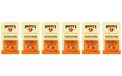 Hoppes Lead Be Gone Wipe, White, 6 PC Hoppes Lead Be Gone Wipe, White, 6 PC