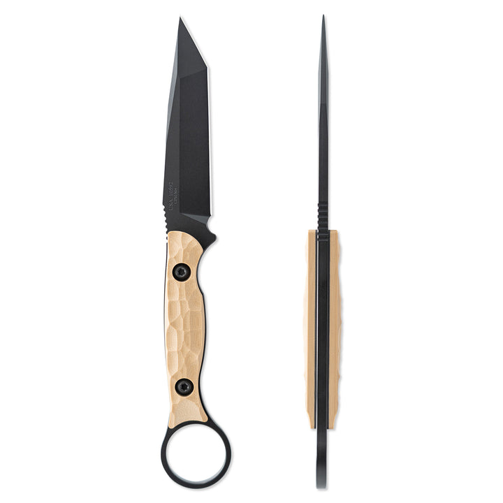 Toor Knives Serpent T Flat Dark Earth Fixed Blade Knife 3.75″