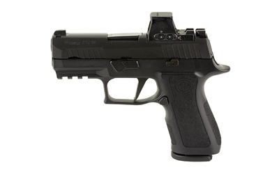 P320 XCOMPACT 9MM LUGER SEMI-AUTO HANDGUN WITH ROMEO X PRO P320 XCOMPACT 9MM LUGER 3.6” BBL (2)15RD BLACK W/ROMEO X P320 XCOMPACT 9MM LUGER SEMI-AUTO HANDGUN WITH ROMEO X PRO P320 XCOMPACT 9MM LUGER 3.6” BBL (2)15RD BLACK W/ROMEO X