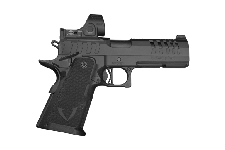 VKTR Industries VKP DS1911 CA Compliant, 25 ACP, 4.4″ Bull Barrel, 4 Magazines, Optics Ready, Pistol VKTR Industries VKP DS1911 CA Compliant, 25 ACP, 4.4″ Bull Barrel, 4 Magazines, Optics Ready, Pistol