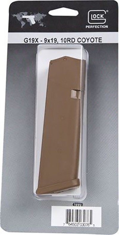 17/19X GEN 5 MAGAZINE 17/19X MAGAZINE 9MM 10RD POLYMER COYOTE