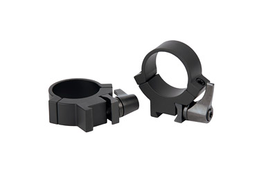 Warne Maxima Horizontal QD Rimfire Scope Rings 3/8 Dovetail Matte Black 1 in. Medium