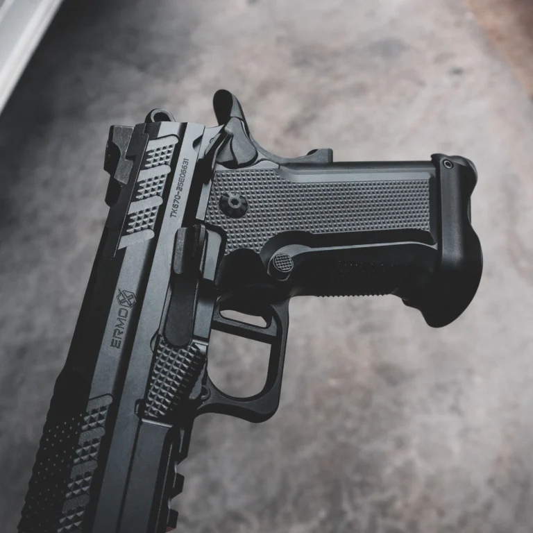 Fusion Firearms XPCOMP9BLK XP Pro Comp Single Shot 25acp, 9″ Black Tennifer Bull Barrel, Black Steel Optic Cut/Serrated Slide, Black Steel Frame w/Beavertail & Picatinny Rail, Black Aluminum Grip, RMR/RMRSc Footprint Ambi Thumbrest (Custom Shop Edition)