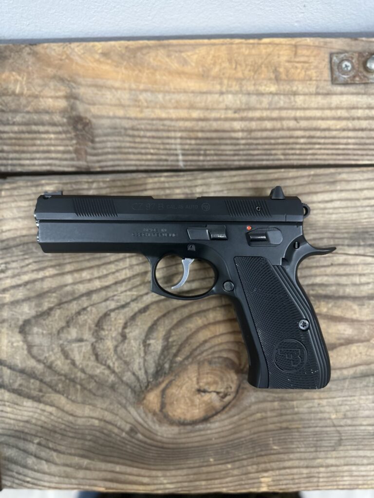 CZ 97-B, Handgun, Semi-Auto, Black, .45 ACP, OEM Box, 2 Magazines, 10+1
