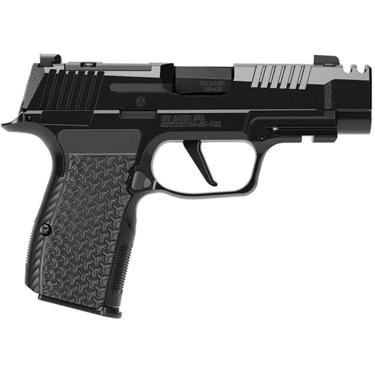 Sig Sauer P365, 380 ACP, 3.1in, Luxe, Blk, Striker, X-Ray 3, Optic Ready, Axg Modular Grip, (3) 10rd Steel Mag, Ca Compliant. 365AXG-380-COMP-LUXE-MS-CA