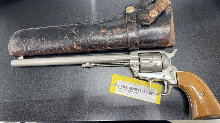 Colt, Scout, Single action, Revolver, 22lr, Stainless, 9.5inch, No case, No lock Colt, Scout, Single action, Revolver, 22lr, Stainless, 9.5inch, No case, No lock