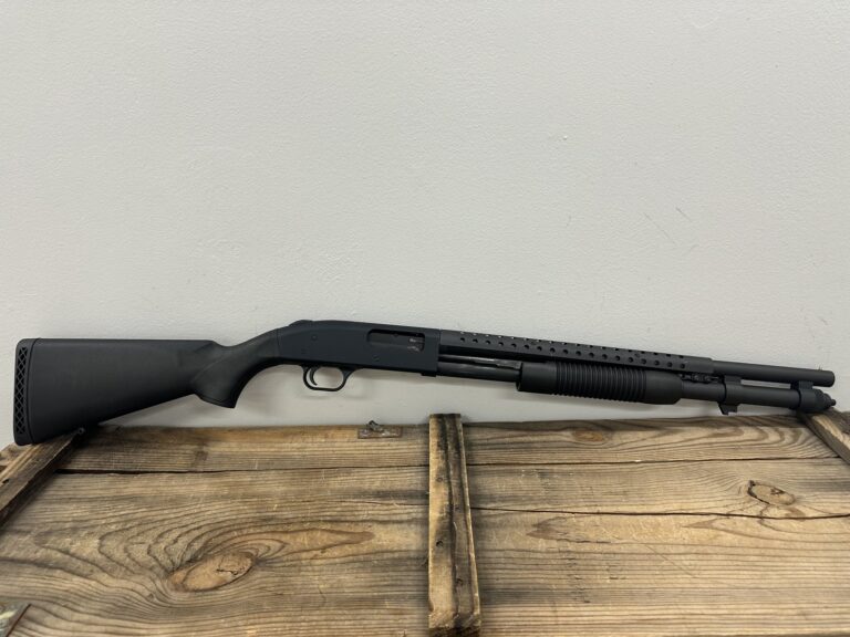 Mossberg 590 12 Gauge Pump 3” 8+1 20” Black Phosphate Steel w/Integrated Heat Shield Barrel, Black Receiver, OEM Box and Cable Lock