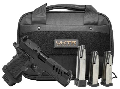 VKTR Industries VKPP DS1911 CA Compliant, 25 ACP, 4.4″ Ported Bull Barrel, 4 Magazines, Optics Ready, Pistol