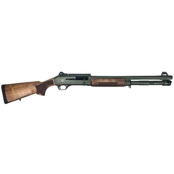 Military Armament Corporation 1014 Gas Operated 12g Semi Auto Shotgun With 3″ Chamber, 18.5″, 5+1 OD Green With Wood Furniture Military Armament Corporation 1014 Gas Operated 12g Semi Auto Shotgun With 3″ Chamber, 18.5″, 5+1 OD Green With Wood Furniture