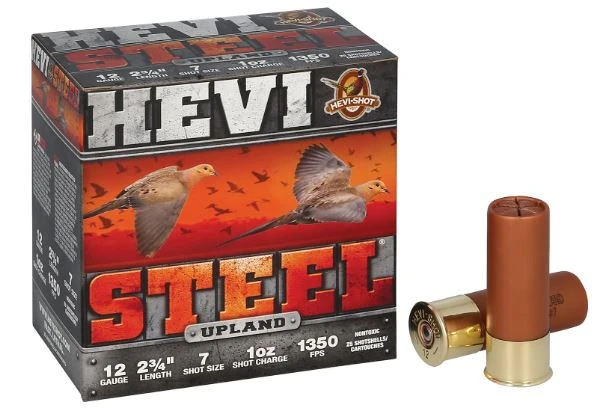 HEVI-Shot HS61227  Upland 12Gauge 2.75″ 1oz 7Shot 25 Per Box/10 Case