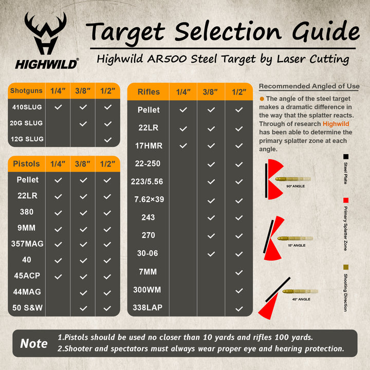 Highwild B3C1M216 Stand with 10″x16″33/8″ Target System Highwild B3C1M216 Stand with 10″x16″33/8″ Target System