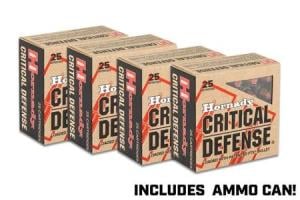 Hornady Critical Defense Pistol Ammunition 902504, 9mm, 115 GR, Flex Tip eXpanding (FTX), 100 Rd/Bx Hornady Critical Defense Pistol Ammunition 902504, 9mm, 115 GR, Flex Tip eXpanding (FTX), 100 Rd/Bx