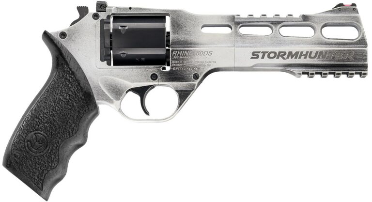 Chiappa Firearms 340334 Rhino 60DS Limited Edition 357 Mag 6 Shot 6″ Stormhunter (White) Steel Vent Rib Barrel, Cylinder & Aluminum Frame, Black Walnut Grip, Hammer Safety Chiappa Firearms 340334 Rhino 60DS Limited Edition 357 Mag 6 Shot 6″ Stormhunter (White) Steel Vent Rib Barrel, Cylinder & Aluminum Frame, Black Walnut Grip, Hammer Safety