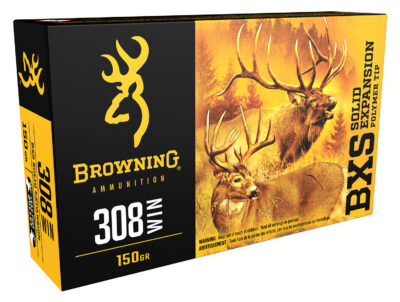 Browning Ammo B192403081 BXS  308 Win 150 gr Terminal Tip 20 Bx/ 10 Cs