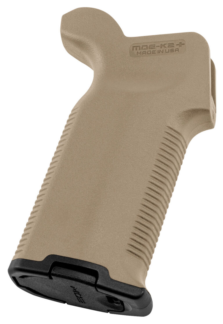 Magpul MAG532-FDE MOE-K2+ Grip Flat Dark Earth Polymer with OverMolded Rubber for AR-15, AR-10, M4, M16, M110, SR25 Magpul MAG532-FDE MOE-K2+ Grip Flat Dark Earth Polymer with OverMolded Rubber for AR-15, AR-10, M4, M16, M110, SR25