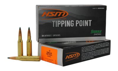 HSM 7MM0811N Tipping Point  7mm-08 Rem 165 gr Sierra GameChanger 20 Per Box/ 25 Case