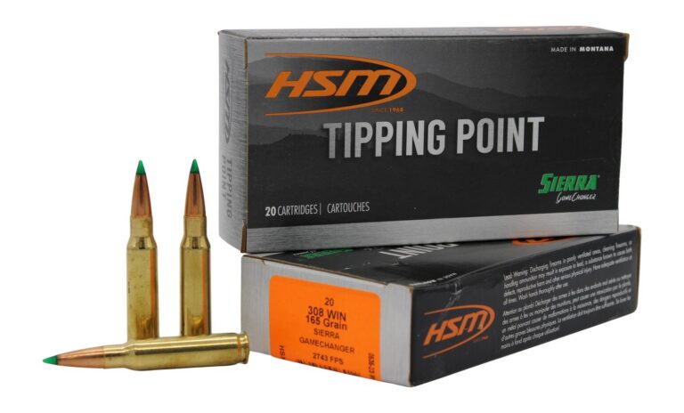 HSM 30847N Tipping Point 308 Win 165 gr Sierra GameChanger 20 Per Box/ 25 Case HSM 30847N Tipping Point 308 Win 165 gr Sierra GameChanger 20 Per Box/ 25 Case