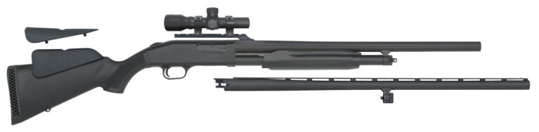 Mossberg 58244 500 Field/Deer 12 Gauge 5+1 3″ 28″ Vent Rib/24″ Slugster Barrels, Blued Metal Finish, Synthetic Dual Comb Stock, Includes Accu-Set Chokes & 2.5x20mm Scope Mossberg 58244 500 Field/Deer 12 Gauge 5+1 3″ 28″ Vent Rib/24″ Slugster Barrels, Blued Metal Finish, Synthetic Dual Comb Stock, Includes Accu-Set Chokes & 2.5x20mm Scope
