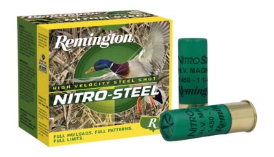 Remington Ammunition 20794 Nitro-Steel High Velocity 12Gauge 3″ 1 1/4oz BBShot 25 Per Box/10 Case