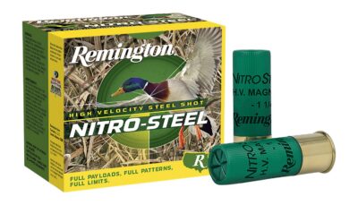 Remington Ammunition 20839 Nitro-Steel High Velocity 12Gauge 3.50″ 1 1/2oz 2Shot 25 Per Box/10 Case