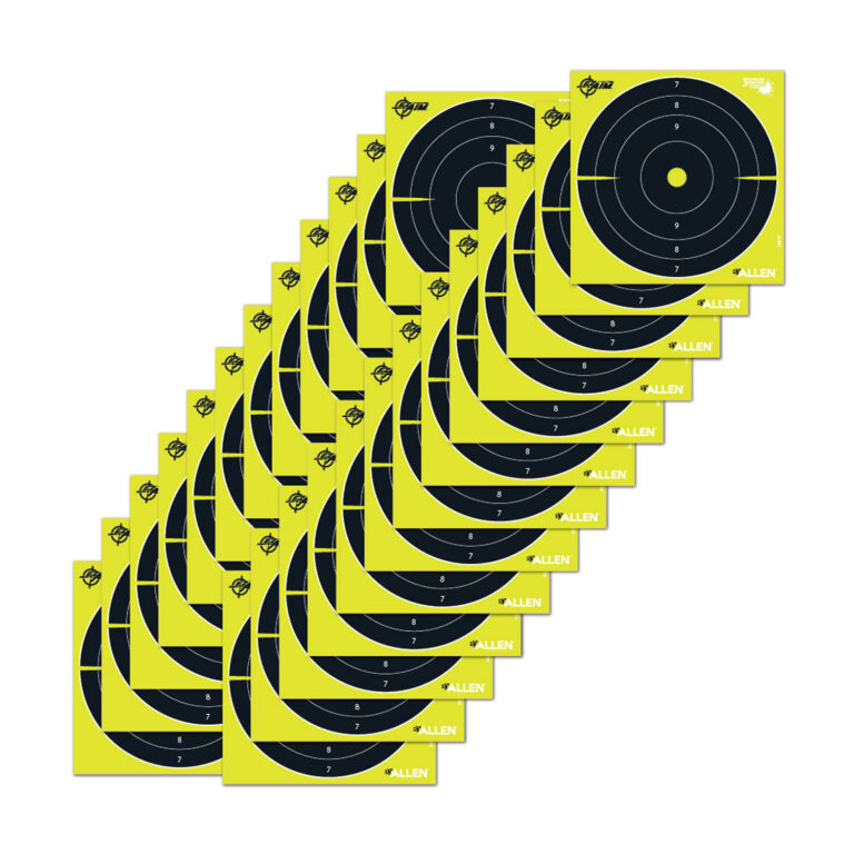 EZ-Aim 15213 Splash Reactive 8″ Bullseye Hanging Paper 8″ x 8″ Black/Yellow White 25 Per Pkg EZ-Aim 15213 Splash Reactive 8″ Bullseye Hanging Paper 8″ x 8″ Black/Yellow White 25 Per Pkg
