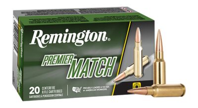 Remington Ammunition 21205 Premier Match 6.5Grendel 130gr Berger Open Tip Match 20 Per Box/10 Case
