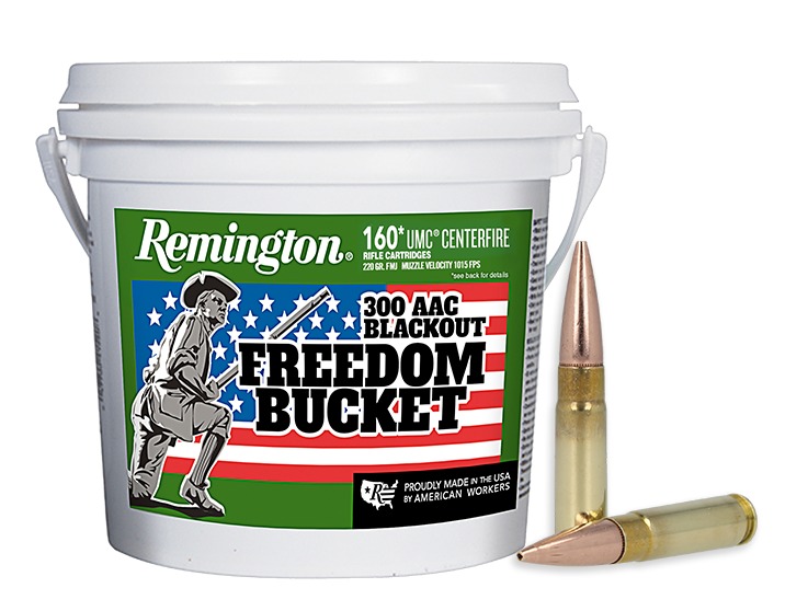 REMINGTON FREEDOM BUCKET UMC 300 AAC BLACKOUT 220GR OTFB AMMO 160RD REMINGTON FREEDOM BUCKET UMC 300 AAC BLACKOUT 220GR OTFB AMMO 160RD