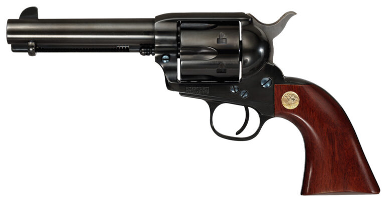 Cimarron MP400B1402 Pistoleer 357 Mag 6 Shot, 4.75″ Blued Rifled Steel Barrel, Cylinder, Backstrap & Frame, Walnut Grip Cimarron MP400B1402 Pistoleer 357 Mag 6 Shot, 4.75″ Blued Rifled Steel Barrel, Cylinder, Backstrap & Frame, Walnut Grip
