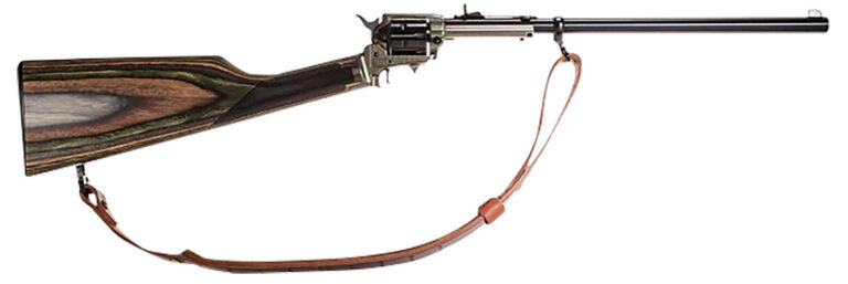 Heritage Mfg BR22M6B16HSLS Rough Rider Rancher Full Size 22 LR/22 WMR 6rd 16″ Black Oxide Alloy Steel Barrel, Black Oxide Aluminum Receiver, Fixed Wood Stock Heritage Mfg BR22M6B16HSLS Rough Rider Rancher Full Size 22 LR/22 WMR 6rd 16″ Black Oxide Alloy Steel Barrel, Black Oxide Aluminum Receiver, Fixed Wood Stock
