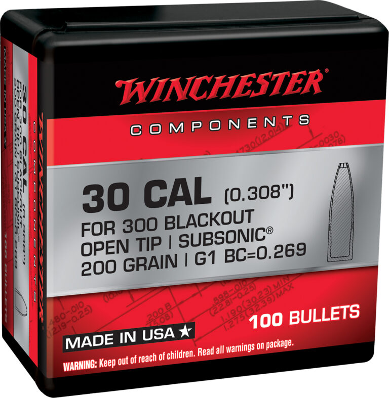 Winchester Ammo WB300B200X 300Blackout 200gr Open Tip 100 Per Box/10 Case Winchester Ammo WB300B200X 300Blackout 200gr Open Tip 100 Per Box/10 Case