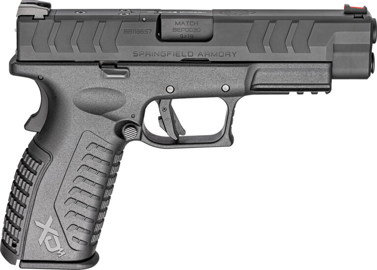 Springfield Armory XDME9459BOSPCA XD-M Elite OSP *CA Compliant 9mm Luger 10+1 4.50″ Black Melonite Steel Barrel, Black Cerakote Optic Ready/Serrated Steel Slide, Black Cerakote Polymer Frame w/Picatinny Rail, Black Polymer Grip, Ambidextrous Springfield Armory XDME9459BOSPCA XD-M Elite OSP *CA Compliant 9mm Luger 10+1 4.50″ Black Melonite Steel Barrel, Black Cerakote Optic Ready/Serrated Steel Slide, Black Cerakote Polymer Frame w/Picatinny Rail, Black Polymer Grip, Ambidextrous