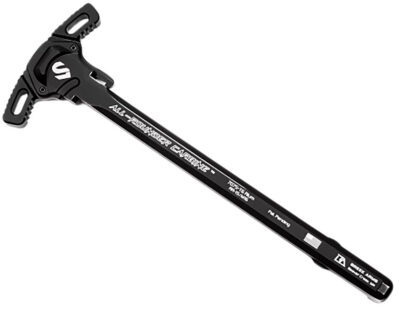 Lead & Steel Llc LS-CHODE-BLK Charging Handle  AR-15/M16 Black Type 3 Hard Anodize 7075-T6 Aluminum