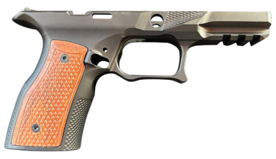 Sharps Bros., Grip Module, Fits Springfield Armory Echelon, Anodized Finish, Black, Includes Brazilian Cherry Grip Panels