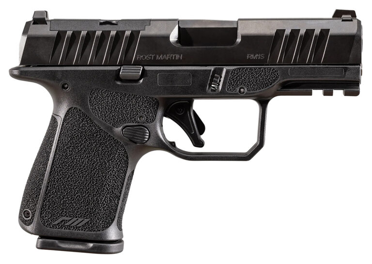 Rost Martin RM1CGRYOSP10CA RM1C *CA Compliant 9mm Luger 10+1 4″ Black Compensated Match Grade Barrel, Black Tenifer Optic Ready/Serrated Steel Slide, Stone Gray Polymer Frame w/Picatinny Rail, Textured Grip, Ambidextrous Rost Martin RM1CGRYOSP10CA RM1C *CA Compliant 9mm Luger 10+1 4″ Black Compensated Match Grade Barrel, Black Tenifer Optic Ready/Serrated Steel Slide, Stone Gray Polymer Frame w/Picatinny Rail, Textured Grip, Ambidextrous
