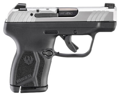 Ruger 13754 LCP Max *CA Complaint 380 ACP 10+1 2.80″ Black Oxide Alloy Steel Barrel, Matte Stainless Steel Serrated Slide, Black Polymer Frame, Textured Grip
