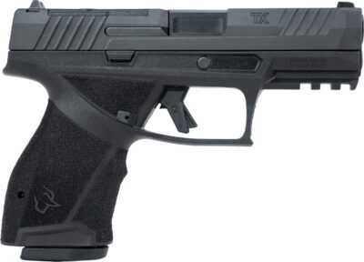 Taurus  TX 9  Compact 9mm Luger 10+1 4″ Black Barrel, Black Nitride Alloy Steel Optic Ready/Serrated Slide, Black Stainless Steel Frame w/Picatinny Rail, Interchangeable Backstrap Grip
