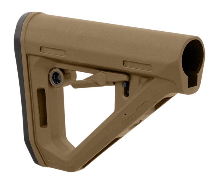 Magpul Industries, DT Carbine Stock, Fits AR-15 Mil-Spec Buffer Tubes, Matte Finish, Modified Coyote Brown