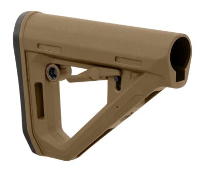 Magpul Industries, DT Carbine Stock, Fits AR-15 Mil-Spec Buffer Tubes, Matte Finish, Modified Coyote Brown
