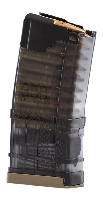 Lancer Magazine 300 Blk 20rd Translucent Smoke LANCER MAGAZINE 300 BLK 20RD TRANSLUCENT SMOKE