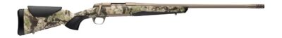 Browning 036138226 X-Bolt 2 Speed 30-06 Springfield 4+1 22″ Smoked Bronze Cerakote Fluted Threaded Barrel & Steel Drilled & Tapped Receiver, Kryptek Obskura Transitional Camo Adj Vari-Tech Synthetic S