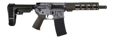 Shark Coast Tactical SCC07336BOMB-P Bomber 5.56 NATO 30+1 10.50″ Black Nitride Threaded Barrel, Aluminum Receiver w/Picatinny Rail, M-LOK Handguard, Polymer SB Tactical SBA3 Brace, Magpul MOE Grip, Ri