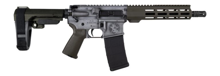 Shark Coast Tactical SCC07336BOMB-P Bomber 5.56 NATO 30+1 10.50″ Black Nitride Threaded Barrel, Aluminum Receiver w/Picatinny Rail, M-LOK Handguard, Polymer SB Tactical SBA3 Brace, Magpul MOE Grip, Ri
