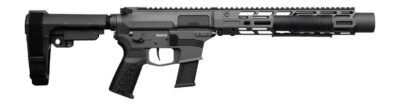 CMMG 45AEA70-TNG MkG 45 ACP 13+1 6.50″ Black Nitride Threaded Barrel. Tungsten Cerakote Aluminum Receiver w/Picatinny Rail, M-LOK Handguard, Black Polymer CMMG RipBrace, CMMG Zeroed Grip, Ambidextrous