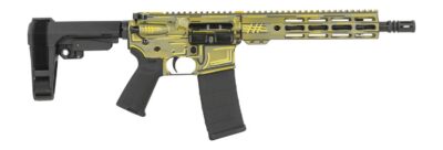 Shark Coast Tactical SCC07039BAZJ-P Anime-15 Bazooka Joe 5.56 NATO 30+1 10.50″ Black Nitride Threaded Barrel, Aluminum Receiver w/Picatinny Rail, M-LOK Handguard, Polymer SB Tactical SBA3 Brace, Polym