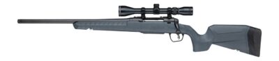 Savage Arms 33201 Axis 2 XP 308 Win 4+1 20″ Matte Black Carbon Steel Threaded Barrel & Drilled & Tapped Receiver, Gray Synthetic Fixed w/Pistol Grip Stock, 3-9x40mm Duplex Scope, Left Hand