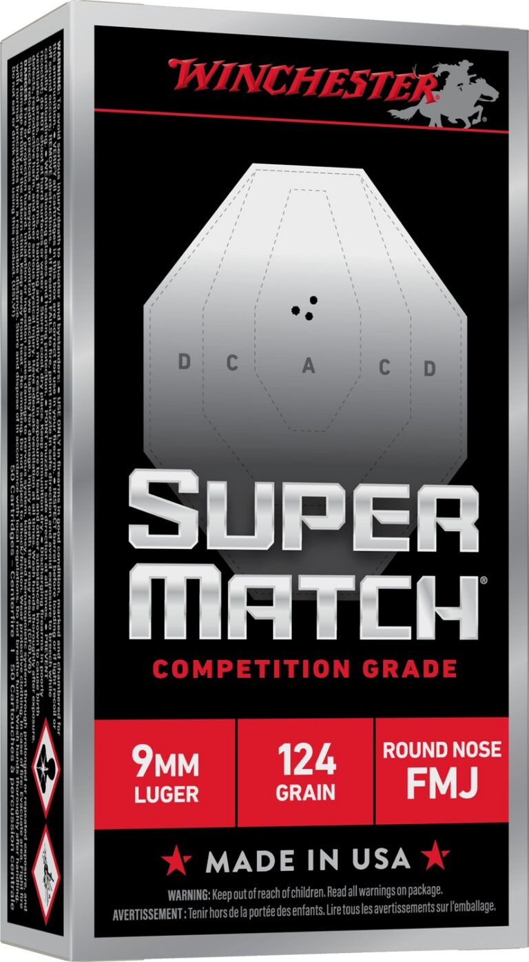 WIN SUPER MATCH 9MM 124GR RN 50/500 WIN SUPER MATCH 9MM 124GR RN 50/500