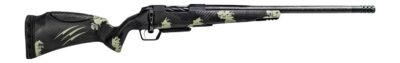 Fierce Firearms ROGSCMX22CM18BF Carbon Mini Rogue XP 22 Creedmoor 3+1 18″ Carbon Fiber Match Grade Barrel, Black DLC Stainless Steel Drilled & Tapped Receiver, Forest Camo Push Button Adj Cheek Piece