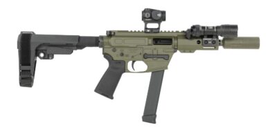 Shark Coast Tactical SCC8165CAODG-S Creepy Andrew  9mm Luger 30+1 Polymer SB Tactical SBA3 Brace
