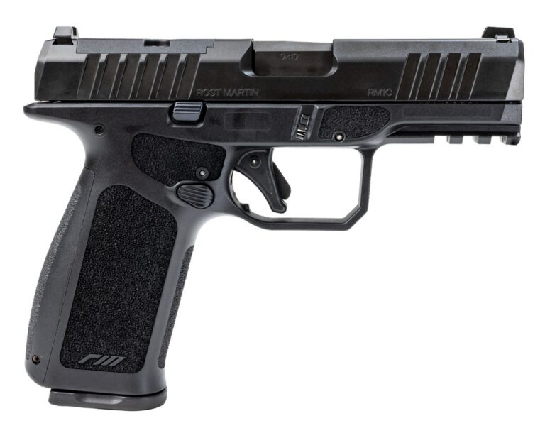 Rost Martin RM1XB1 RM1X Compact 9mm Luger 10+1 4″ Black Match Grade Barrel, Black Nitrocarburized Steel Optic Ready/Serrated Slide, Black Polymer Frame w/Picatinny Rail, Interchangeable Backstrap Grip Rost Martin RM1XB1 RM1X Compact 9mm Luger 10+1 4″ Black Match Grade Barrel, Black Nitrocarburized Steel Optic Ready/Serrated Slide, Black Polymer Frame w/Picatinny Rail, Interchangeable Backstrap Grip